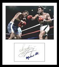 Muhammad Ali &amp; Joe Frazier Signed Autographed Vintage Signatures w/ Glos... - $199.99