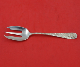 Rose by Stieff Sterling Silver Terrapin Fork 6&quot; Rare Heirloom Silverware - £84.36 GBP