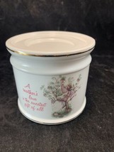 Vintage World Wide Arts Holly Hobbie Ceramic Pedestal Candle Holder Mothers Love - £6.43 GBP