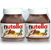 2Pk Ferrero Nutella Hazelnut Spread With Cocoa 26.5 oz Large Jar  - £18.42 GBP