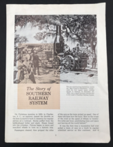 Southern Railway SOU Story of Shouthern Railway System Flyer Pamphlet 8 ... - $18.49