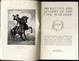 1887 antique CIVIL WAR BATTLE LEADERS union confederate officer map volI 750pg - £97.34 GBP