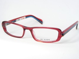 Jai Kudo 1691 P09 Transparent Burgundy-Red/Bleu Marron Rose Lunettes 49-17-135 - $66.04