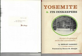 Yosemite and Its Innkeepers SIGNED Shirley Sargent 1ST Ed Hardcover 1975 - £30.75 GBP