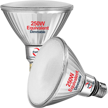 Explux 250 Watt Equivalent PAR38 LED Flood Light Bulbs, Super Bright 3300 Lumens - £33.77 GBP
