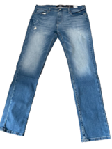 Men&#39;s Hollister Skinny Stretch, Medium Wash, Ripped Jeans Size 31x36 NWT - £20.56 GBP