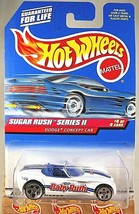1999 Hot Wheels #972 Sugar Rush Series Ii 4/4 Dodge Concept Car White w/PntdBase - £6.09 GBP