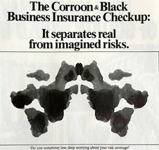 Corrode And Black Business Insurance 1979 Advertisement Vintage Ink Blot... - $24.99