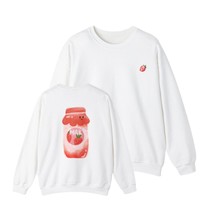 Womens strawberry milk sweatshirt, white, gray, blue, pink, S, M, L, XL,... - £55.08 GBP