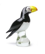 Gallery Puffin Bird Art Glass Figurine Dynasty Gallery Collectible New - £158.20 GBP