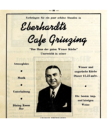 1945 WW2 German-USA Cafe Grinzing Advertisement Eberhardt Hungarian NYC ... - $41.35 CAD