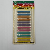 Vintage Goody Pastel Barrettes 2&quot; - 12 pk Multi 5503/8 Stay-Tight 1982 Made USA - £38.04 GBP