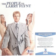 Larry Flynt Autograph People Vs Hustler Magazine DVD Insert Beckett Signed COA - £133.15 GBP