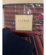 Ralph Lauren Studio Stripe Red King Duvet, 2 King Shams, 2 Navy King Pil... - £232.19 GBP