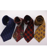 SILK TIES 4 SET ITALY SETA CHARLESTON TIE RACK ITALIAN X&#39; ANDRINI HAND S... - $18.99