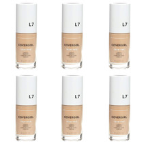 (6 Pack) New COVERGIRL, truBlend Liquid Foundation Makeup, L7 Warm Beige, 1 oz - £53.38 GBP
