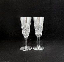 Waterford Crystal LISMORE Champagne Flutes Goblets ~ Pair - $59.39