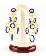 *Buccellati Hawaii 18k Yellow Gold Lapis Large Earrings - $6,500.00