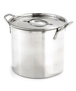 Stainless Steel 16 Qt Quart Stock Pot with Lid Cover Cookware Large Pan ... - £61.69 GBP