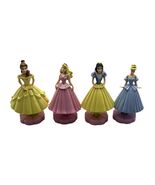 Set of 4 Disney Princess Ballerina Figurines Belle Snow White Aurora Cin... - $19.95