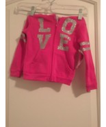 Diva Toddler Girls Pink Full Zip Sweatshirt Hoodie Jacket Size 2T - £18.88 GBP