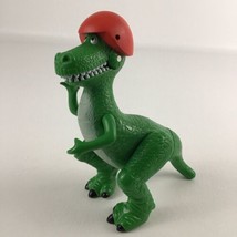 Disney Pixar Toy Story Movie Rex T-rex Dino Red Helmet 5&quot; Action Figure Dinosaur - £13.25 GBP