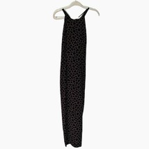 Lew Magram Silk Maxi Dress Vintage Retroglam Brown Taupe Giraffe Print B... - $35.00
