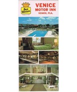 Advertising Card Venice Best Western Motor Inn Long Card - $40.81 MXN