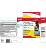 LEADER LIDOCAINE PAIN RELIEF PATCH 5 PACK 10/03/2026 NEW - £6.99 GBP