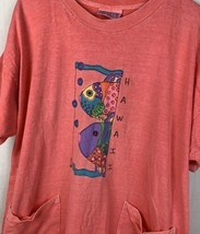 Vintage Hawaii T Shirt Single Stitch Tee Fresh Produce One Size USA 80s 90s - £23.50 GBP