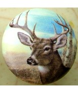 Cabinet Knobs Buck Whitetail Deer Wildlife Green - £4.07 GBP