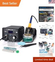 939D+ Digital Soldering Station - ESD Safe, LCD Display, Precision Heat ... - $92.20