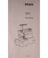 Pfaff 4870 Service Manual Hobbylock Hard Copy - £12.58 GBP