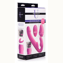 Strap U 10X Evoke Ergo Fit Inflatable &amp; Vibrating Silicone Strapless Strap-On - $134.30