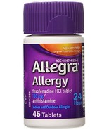 Allegra Allergy 180mg 24 Hr Relief Tablets, 45 Count (Pack of 2) - $39.15