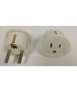 American To European Schuko Plug Adapter US USA to Europe EU Converter C... - £1.53 GBP