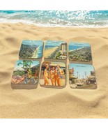6 Vtg Surfers Paradise O Australia 60’s Souvenir Bar Coasters Bikinis Ki... - €20,19 EUR