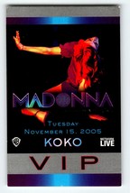 Madonna Backstage Pass Original 2005 Concert VIP Confessions On The Dance Floor - $19.79