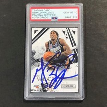 2009-10 Panini Rookies and Stars #8 Gerald Wallace Signed Card AUTO 10 PSA Slabb - £47.95 GBP