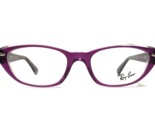 Ray-Ban Eyeglasses Frames RB5242 5254 Purple Clear Smooth Cat Eye 51-18-140 - £62.19 GBP