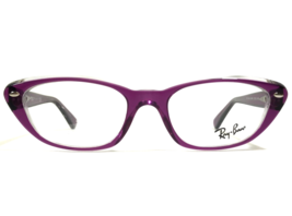 Ray-Ban Eyeglasses Frames RB5242 5254 Purple Clear Smooth Cat Eye 51-18-140 - £62.14 GBP