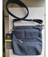 Travelon Anti-Theft Classic Crossbody Shoulder Bag SM Style 42459 Dark B... - $33.66