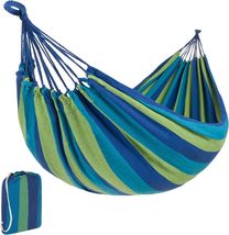 CLAETF Hammocks Portable hanging camp Hammocks Soft cotton hammock with tote bag - £15.97 GBP