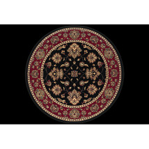 Oriental Weavers Ariana 623M3 6 Round Round - Black/ Red-Polypropylene - $349.72