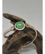 Ice Green Natural Burma Jadeite Jade Bracelet with 925 Silver - $1,200.00