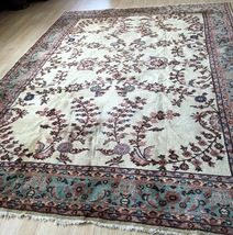 Handmade vintage Turkish Sivas rug 8.10&#39; X 11.7&#39; (272cm X 356cm) 1970s - £1,398.87 GBP