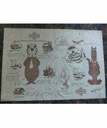 Fogarty&#39;s Restaurant Placemat Scooby Doo Yogi Bear 1980s Holiday Inn DuB... - €7,70 EUR