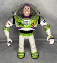 Buzz Lightyear Toy Story Action Figure Talking Light Up 12&quot; Disney Store  - £18.87 GBP