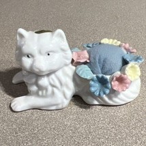 Small Persian Cat Porcelain Pin Cushions - $19.80