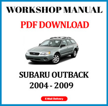SUBARU OUTBACK 2004 2005 2006 2007 2008 2009 SERVICE REPAIR WORKSHOP MANUAL - £6.08 GBP